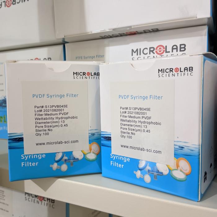 Filtration System Microlab Promo PVDF Hydrophilic Syringe Filter 13 m Pori 0.45 Um - Microlab ...