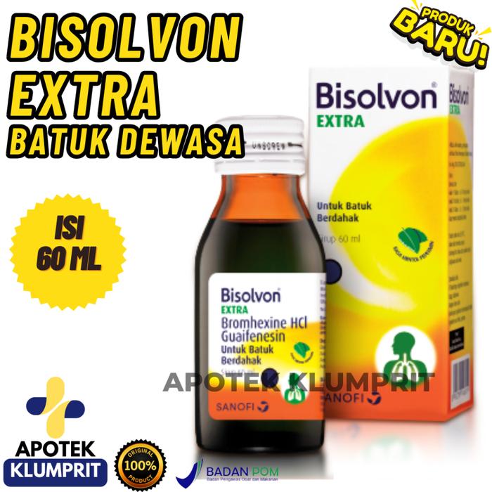 Gambar BISOLVON EXTRA / SIRUP / 60ML / BATUK / DEWASA dari Apotek Klumprit undefined Tokopedia