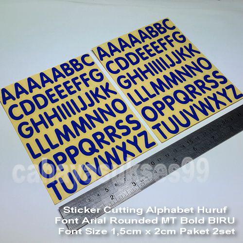 Gambar Sticker Huruf Alphabet Abjad Font ARIAL Sticker Label Stiker Variasi - Merah dari lapakcahayasukses undefined 4 Tokopedia