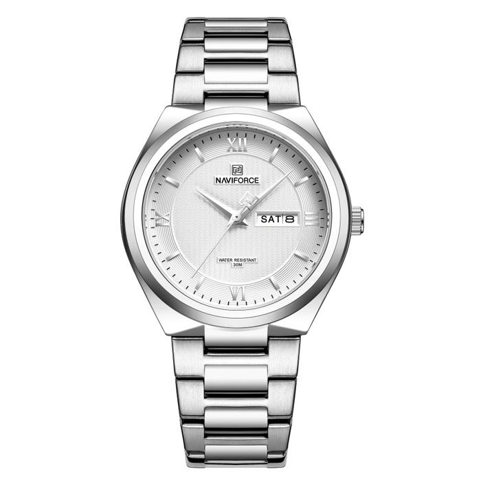 Gambar Jam Tangan Unisex Naviforce 8030 Original NF 8030 - Silver dari ViTime undefined Tokopedia