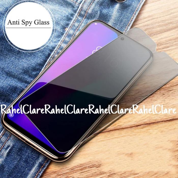 Jual OPPO A3S ANTI SPY TEMPERED GLASS ANTI GORES KACA SCREEN GUARD