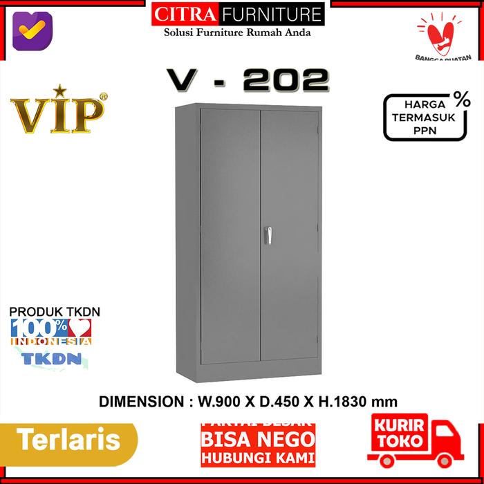 Gambar VIP Metal Lemari Arsip Kantor 2 Pintu Swing Besi - V 202 - VIP Metal dari Citra furniture undefined Tokopedia