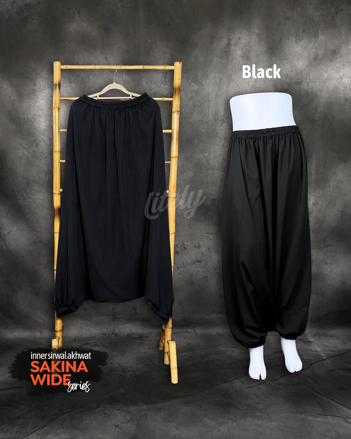 Gambar Inner Rok Sirwal Akhwat - SAKINA WIDE SERIES - Black, M Big dari Litely Inner Gamis undefined Tokopedia