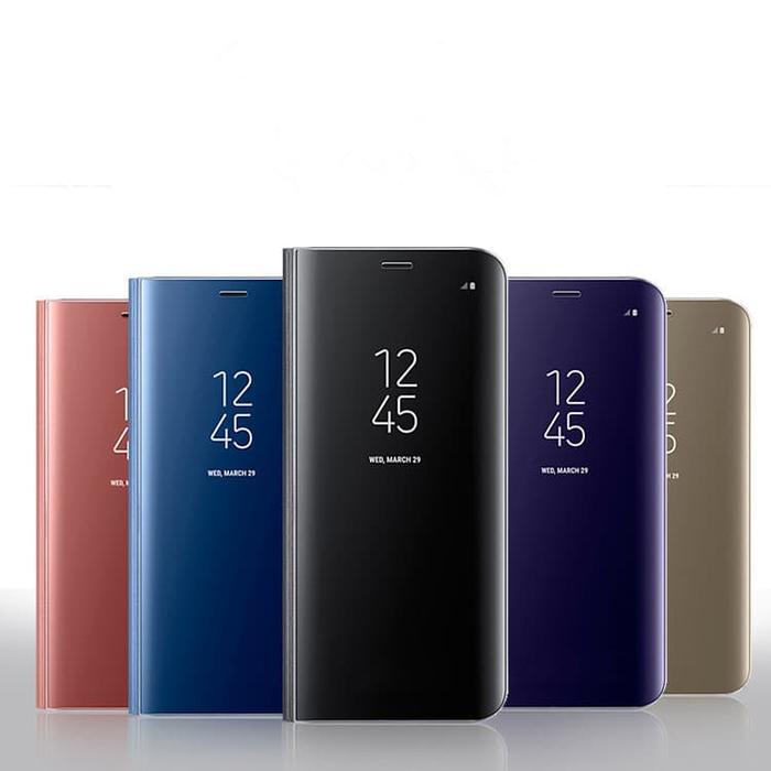 Jual Samsung S10 PLUS Clear view standing cover case samsung s10