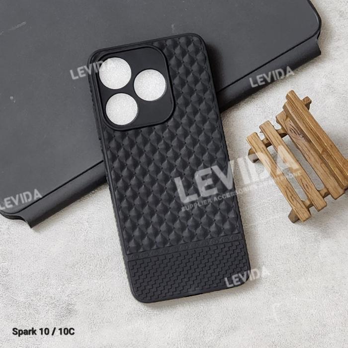 Gambar Case Tecno Spark 10/10c Case Anti Licin New Design Case Tecno Spark 10 - 3D WOVEN, TECNO SPARK 10 dari Levida Official undefined Tokopedia