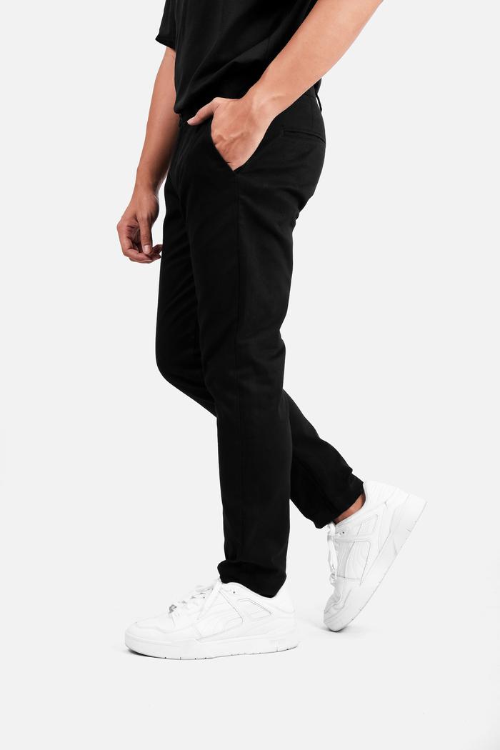 Gambar Cottongo Celana Chino Smart Pants Slim Fit - Hitam, 34 dari cottongo_NEW undefined Tokopedia