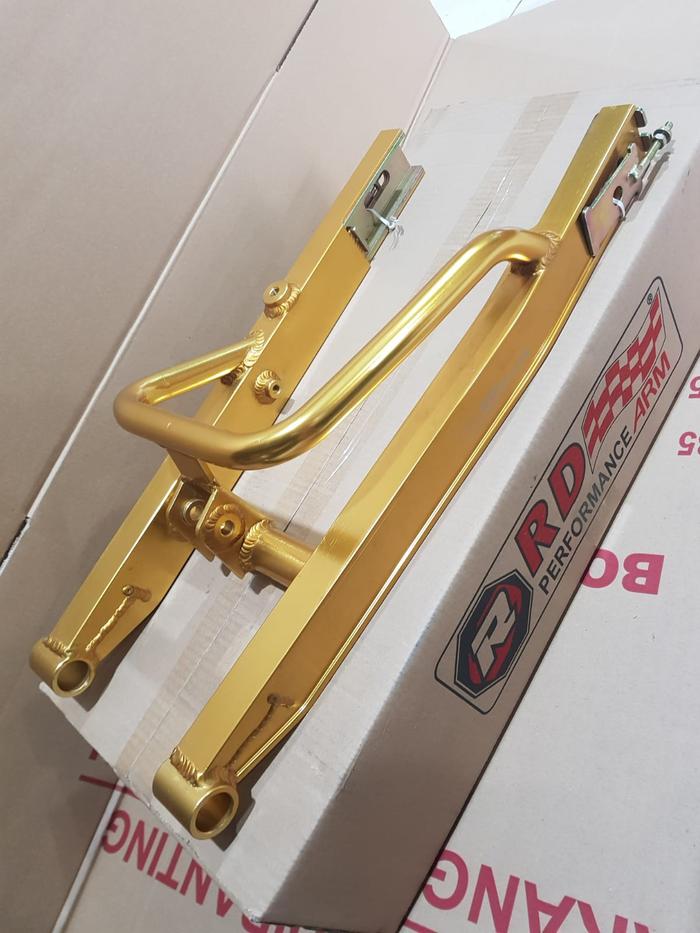 Gambar swing arm sasis jupiter mx 135 mx new dan mx old - capit udang mx - GOLD dari Dunia Motor Sport_NEW undefined Tokopedia