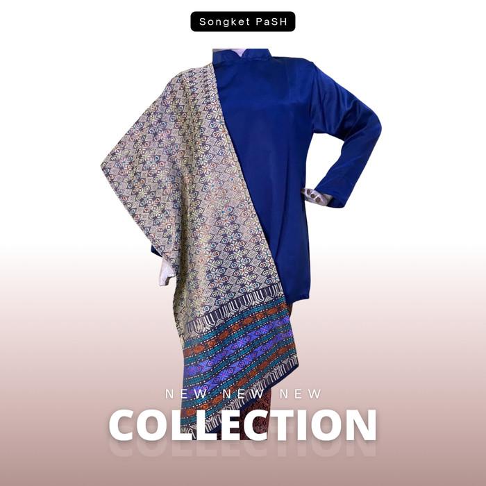 Gambar Songket PaSH - Selendang Songket Mesin Palembang Berbagai Macam Warna - Hitam dari Songket PaSH Official Store undefined Tokopedia