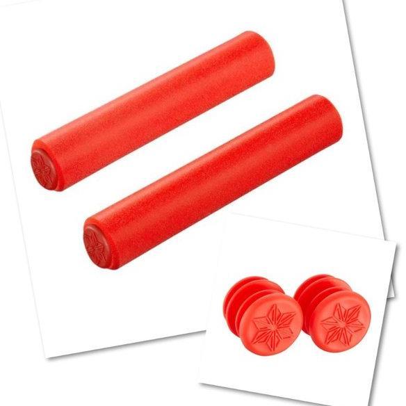 Gambar Hand Grip Sepeda Spons SUPACAZ SILICONES GRIPS - RED dari JLING SHOPID undefined Tokopedia