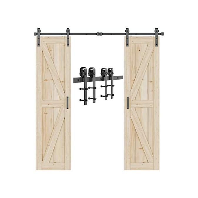 Gambar Murah Signstek 12 Ft Double Sliding Barn Door Hardware Track Kit W dari Nayyara Market undefined Tokopedia