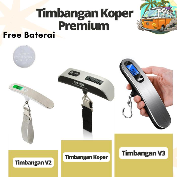 Gambar Electronic Luggage Scale Timbangan Koper Gantung Digital Silver dari RCmania Hobby undefined Tokopedia