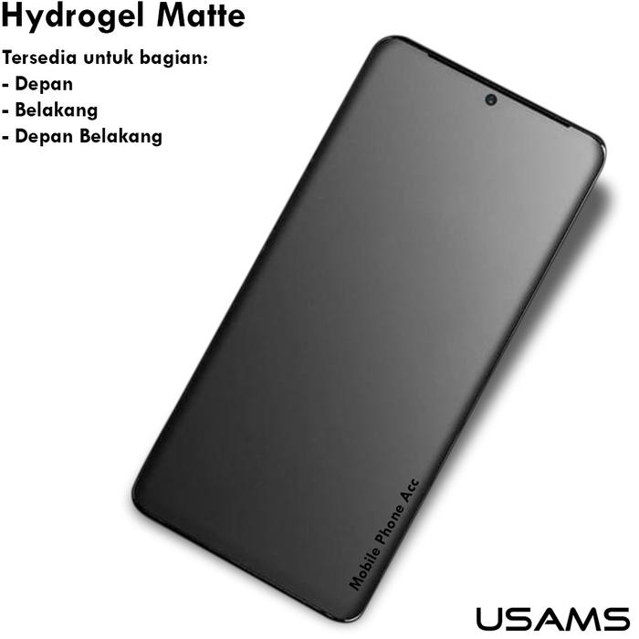 Jual HYDROGEL USAMS MATTE SAMSUNG M31 SCREEN PROTECTOR FULL COVER