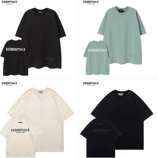 Gambar ESSENTIALS FEAR OF GOD T-SHIRT ORIGINAL - KAOS ESSENTIALS FOG PRIA A1 - Cream, XXL dari Haidar Amber undefined Tokopedia