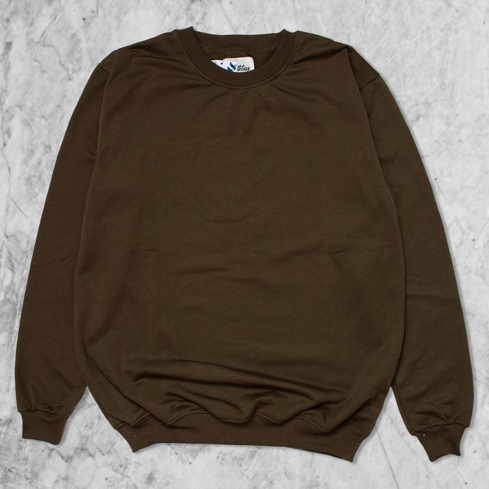 Gambar Sweater Premium Battle Sweater Cowok Basic Sweater Crewneck - ARMY, S dari RisRus Official undefined Tokopedia