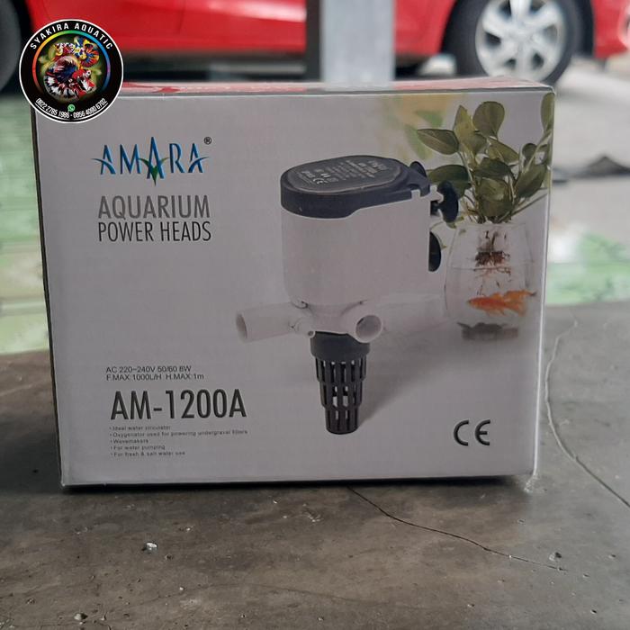 Gambar POMPA AIR AQUARIUM AMARA POWER HEAD AM 1200 A AM1200A MURAH dari SYAKIRA AQUATIC undefined Tokopedia