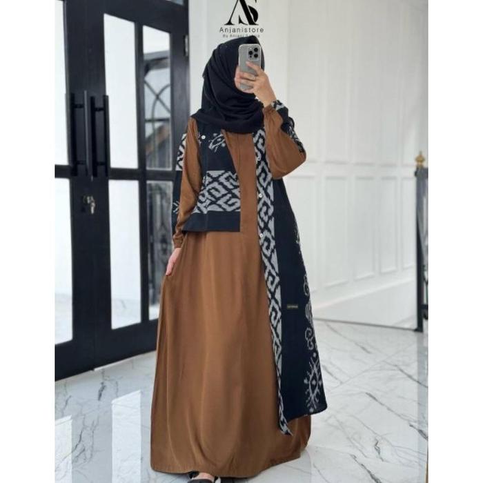 Gambar New Pre Order Gamis Original Anjani Store Terbaru - Khaki, XL dari Elizha_StoreID undefined Tokopedia