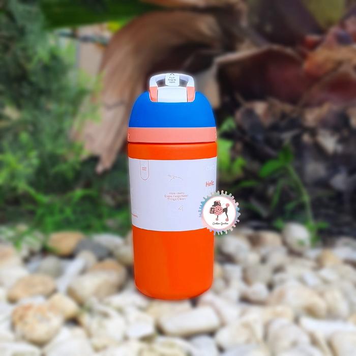 Gambar Owala Kids Flip Waterbottle with Straw and Locking Lid 415ml/14oz - Orange & Blue dari Cookieegoodieenew undefined Tokopedia