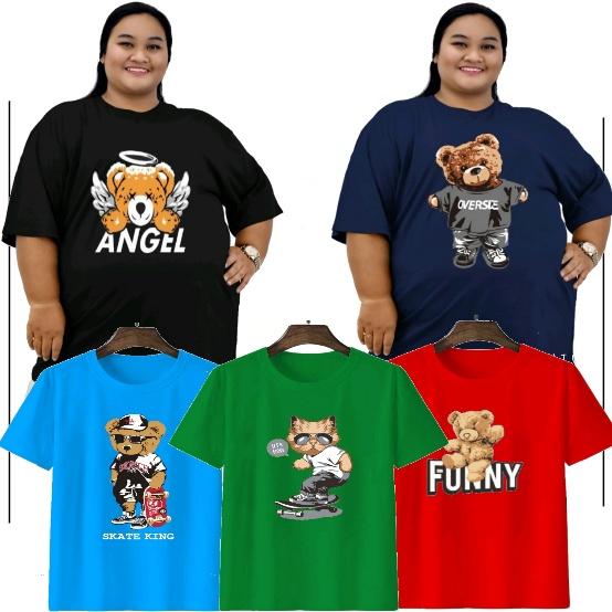 Gambar kaos 50k dapat 3 pcs / Kaos Tedy bear / Kaos Cewek Cowok / Kaos jumbo - 3 MOTIF RANDOM, XXL dari Nizam t shirt1 undefined Tokopedia