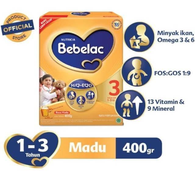 Gambar PROMO Bebelac 3 HI - IQ Kemasan Baru 400gr Vanila/Madu - Madu dari Seventy Eight Point Official undefined Tokopedia