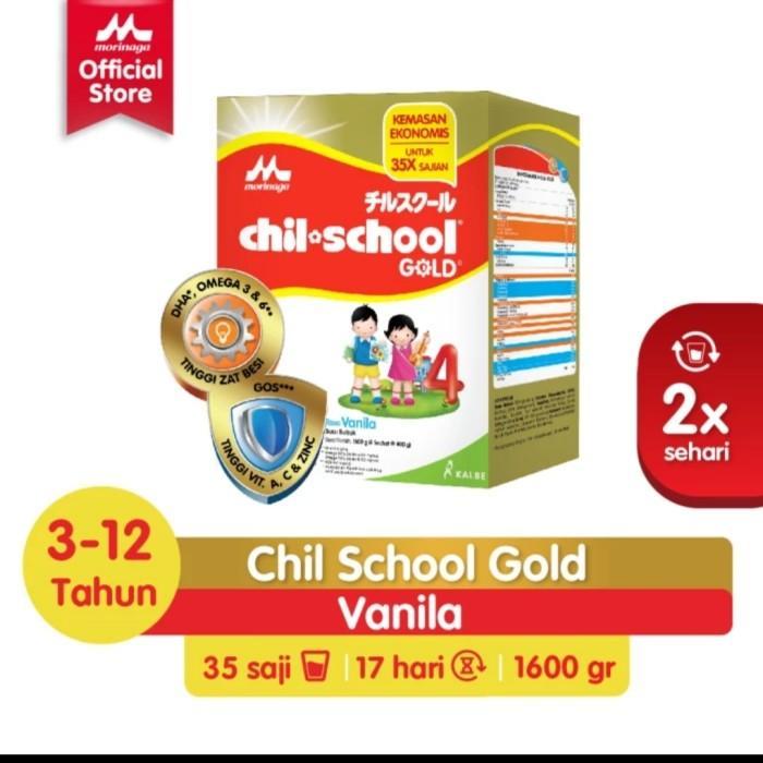 Gambar PROMO Susu Morinaga Chil School Gold 1600g , umur 3-12 Tahun - Vanilla 1600 Gr dari Seventy Eight Point Official undefined Tokopedia