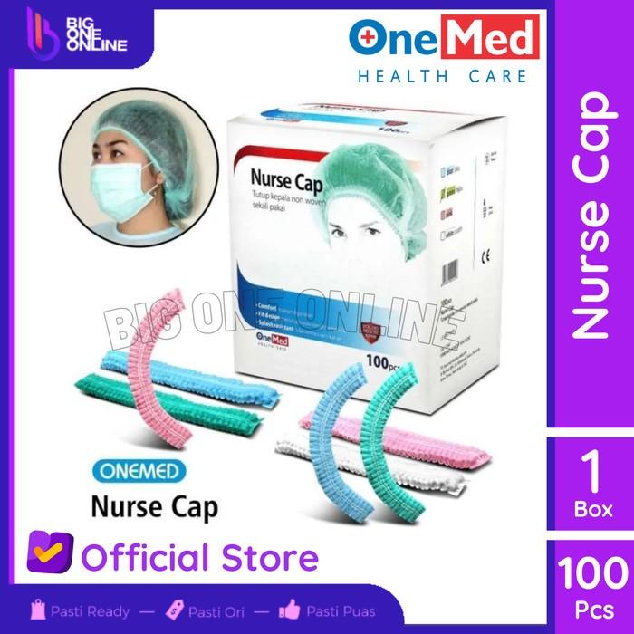 Gambar OneMed Nurse Cap isi 100pcs, Hair Caps Topi Suster, Tutup Kepala Medis - 1 Box isi 100, Pink dari Big One Online undefined Tokopedia