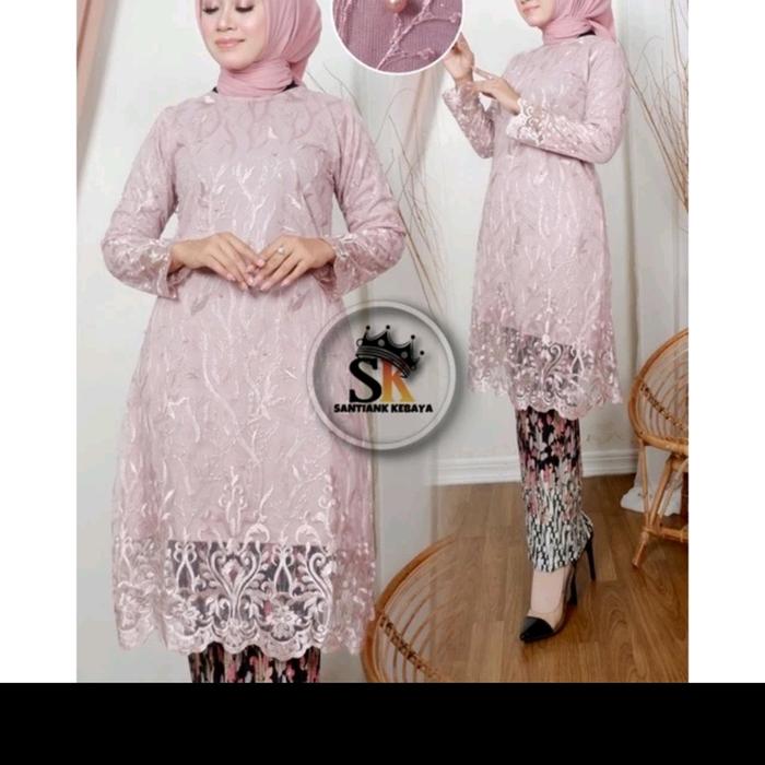 Gambar setelan kebaya jumbo big size / kebaya jumbo - rose gold, XL dari saiyokato undefined Tokopedia