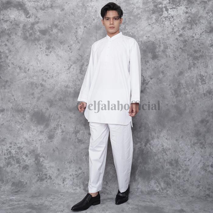 Gambar Setelan Pakistan Pria Dewasa Putih Perlengkapan Haji Umroh - Putih, XXL dari EXCLUSIVE HAJJ UMRAH undefined Tokopedia