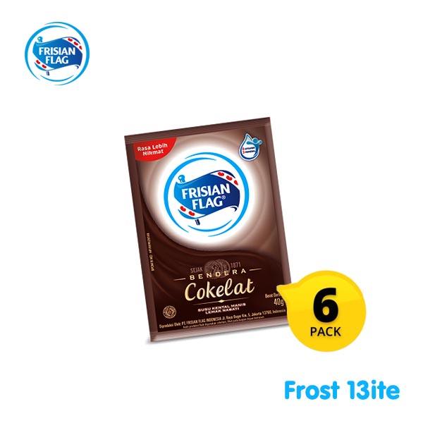 Gambar Frisian Flag Bendera Susu Kental Manis Cokelat / Chocolate Sachet 6pcs dari Frost Bitess undefined Tokopedia