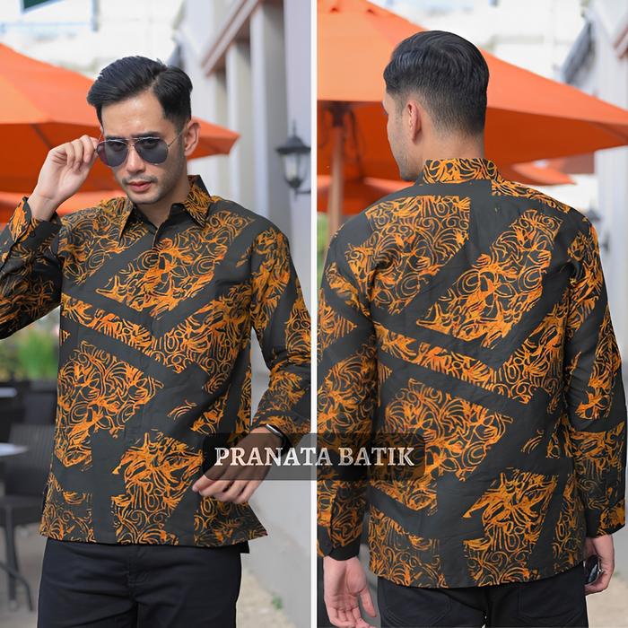 Gambar Kemeja Batik Pria Panjang Motif Alisan Etnik Exclusive Original Bagus - Motif PB10, S dari PRANATA BATIK STORE undefined Tokopedia