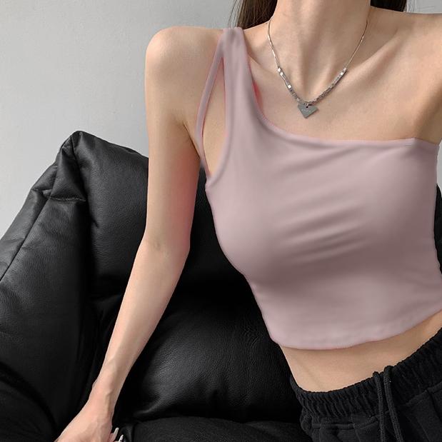 Gambar [Premium] One Side Off  Shoulder Crop Top 7332 (S/M/L) - Purple, L dari 99koutlet undefined Tokopedia
