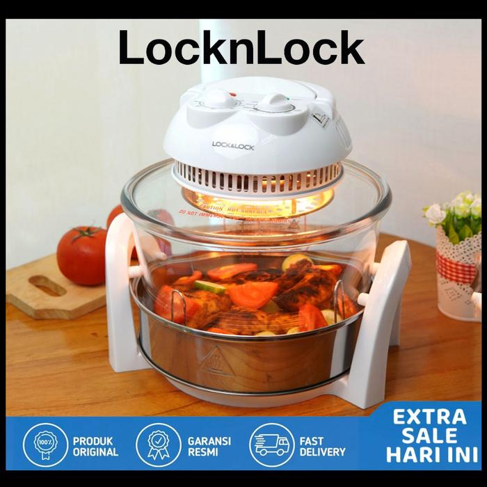 Gambar NEW AIR FRYER OVEN HALOGEN LOCKNLOCK LOS066 Kapasitas 7 Liter - PACKING KAYU dari OXYGEN-ID undefined Tokopedia