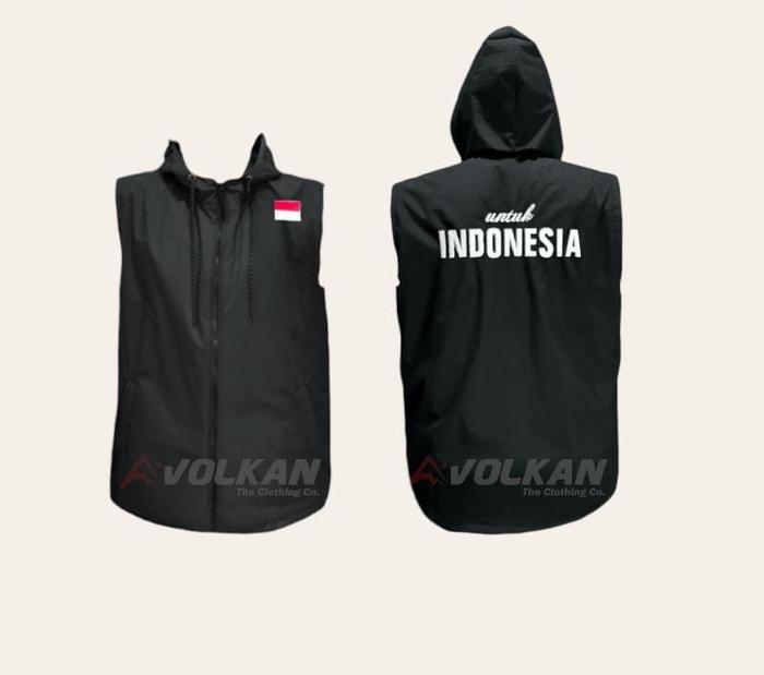 Gambar Rompi Relawan Anies Waterproof / Rompi Untuk Indonesia / Rompi Antiair - Hitam, L dari BedCare Official undefined Tokopedia
