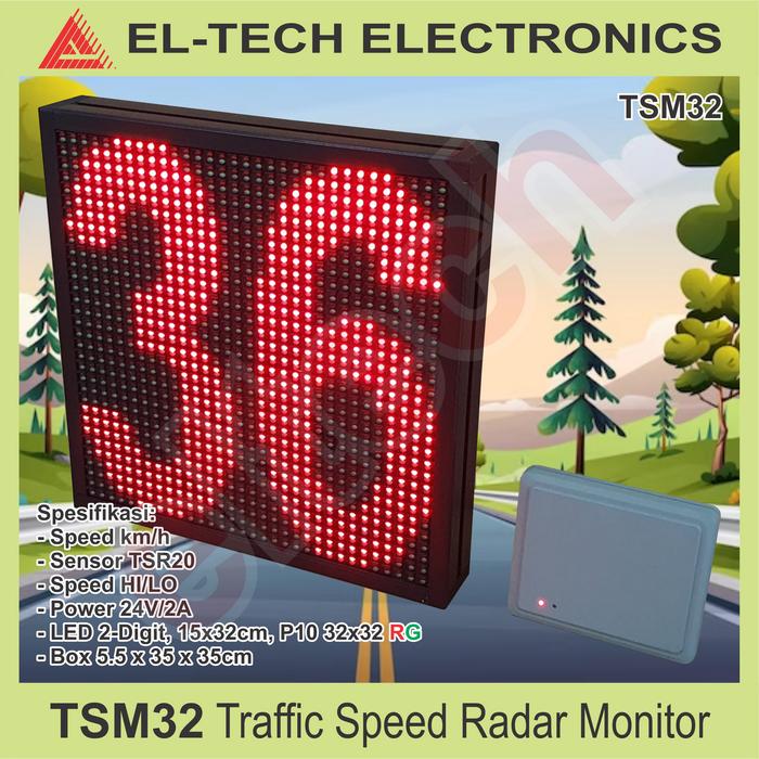 Gambar Speed Sensor Car Radar Measure Pengukur Ukur Kecepatan Kendaraan TSR20 - SPEED MONITOR dari ELTECH online undefined Tokopedia