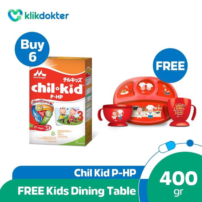 Gambar Buy 6 Morinaga Chil Kid PHP 400gr Free Kids Dining Table Set dari WAHYUDIN OUTLETS undefined Tokopedia