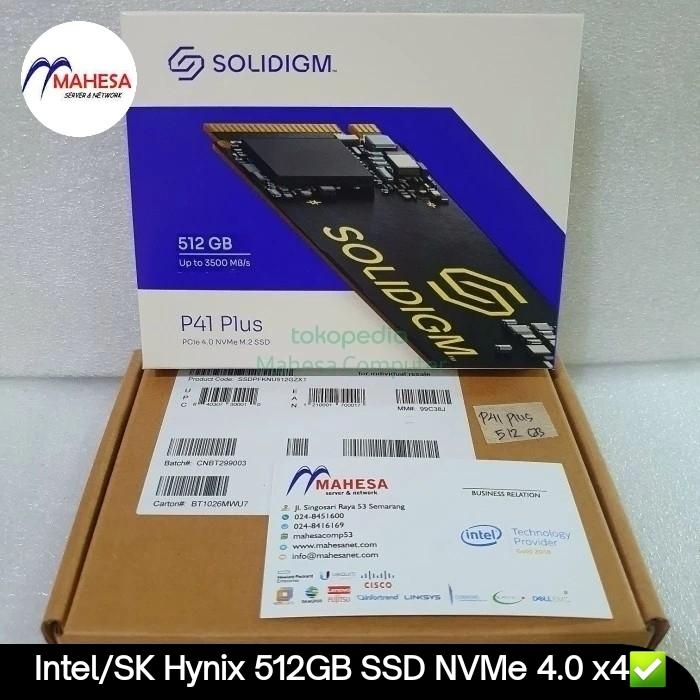 Sk Hynix M2 Nvme 480gb Jual SSD NVMe 512GB Gen Solidigm P41+ INTEL