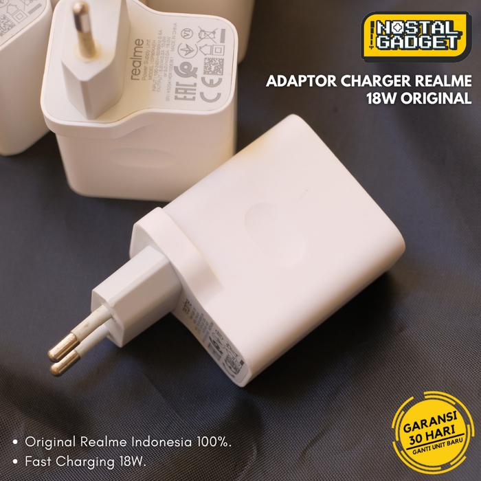 Gambar Adaptor Charger Realme 18W Narzo 20 30A 50A C17 C21 C25 8 5G Original - SECONDHAND dari nostalgadget undefined Tokopedia