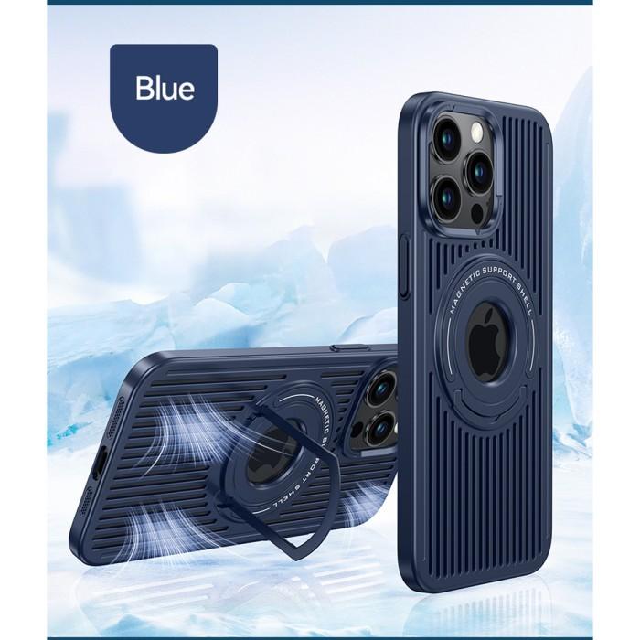 Gambar Case iPhone 15 Pro Max 15Pro Cooling Anti Heat Standing Casing Promax - Airy Biru, 15 Pro Max dari Mrs Super Case undefined Tokopedia