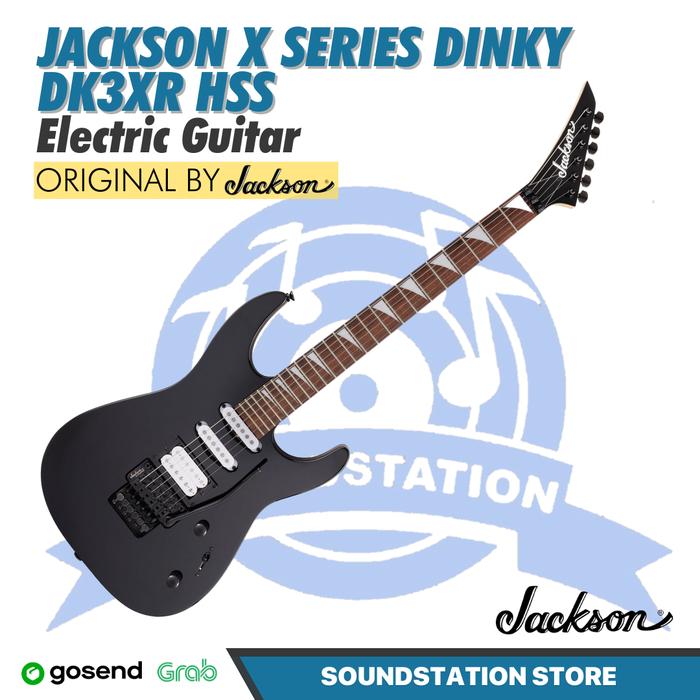 Gambar Jackson X Series Dinky DK3XR HSS Electric Guitar - Gitar Elektrik - Black dari SoundStation Store undefined Tokopedia