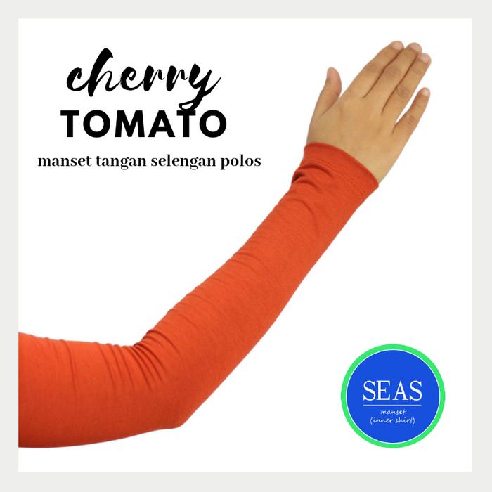 Gambar Seas Manset Tangan Selengan Polos Kaos Rayon (Sepasang) - Cherry Tomato dari House Of Seas undefined Tokopedia