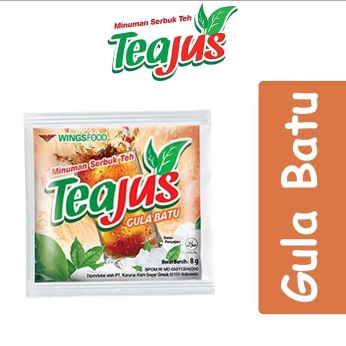 Gambar TeaJus Rasa Gula Batu 1 renceng isi 10 sachet/ Teh tea jus manis bubuk - Gula Batu dari rendy snack undefined Tokopedia