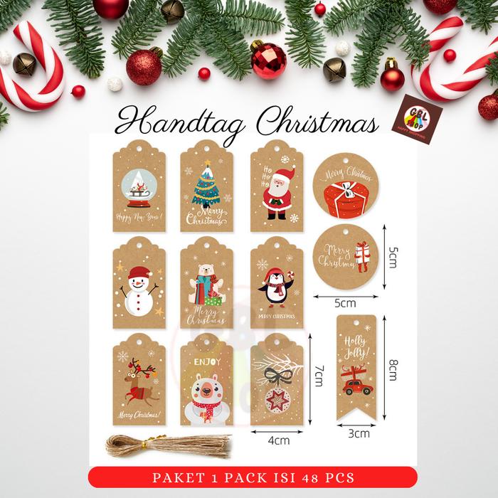 Gambar Handtag Natal Kado Hampers Kartu ucapan Merry Christmas - Motif C dari GBL shop undefined Tokopedia