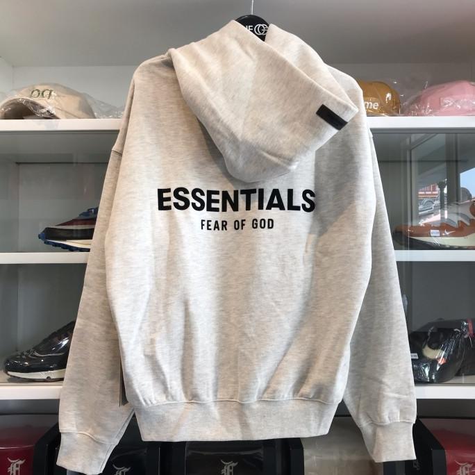 Gambar Ready Stok Fear Of God Essentials Back Logo Hoodie 100% Original Best - LIGHT OATMEAL, XXS dari biola storew undefined Tokopedia