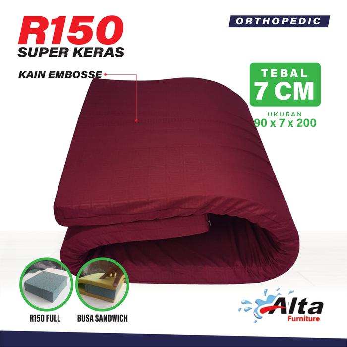 Gambar KASUR LIPAT UK 90X7 SUPER KERAS REBOUNDED R150 ORTHOPEDIC DAN SANWICH - LRS POLOS EMBOS, SANDWICH R150 dari ALTA FURN undefined Tokopedia