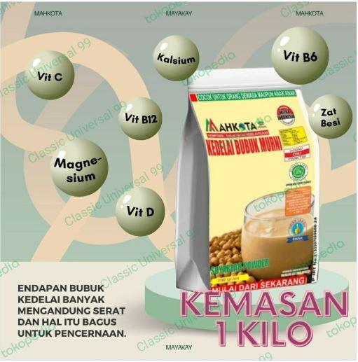 Gambar SUSU KACANG KEDELAI BUBUK MAHKOTA - 1 kg dari Fera & Shop undefined 4 Tokopedia