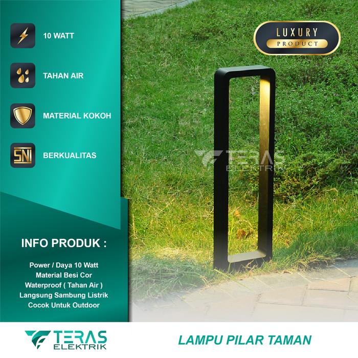 Gambar Lampu pilar taman minimalis lampu taman bentuk pintu untuk outdoor - Model A 60Cm dari TERAS ELEKTRIK undefined Tokopedia