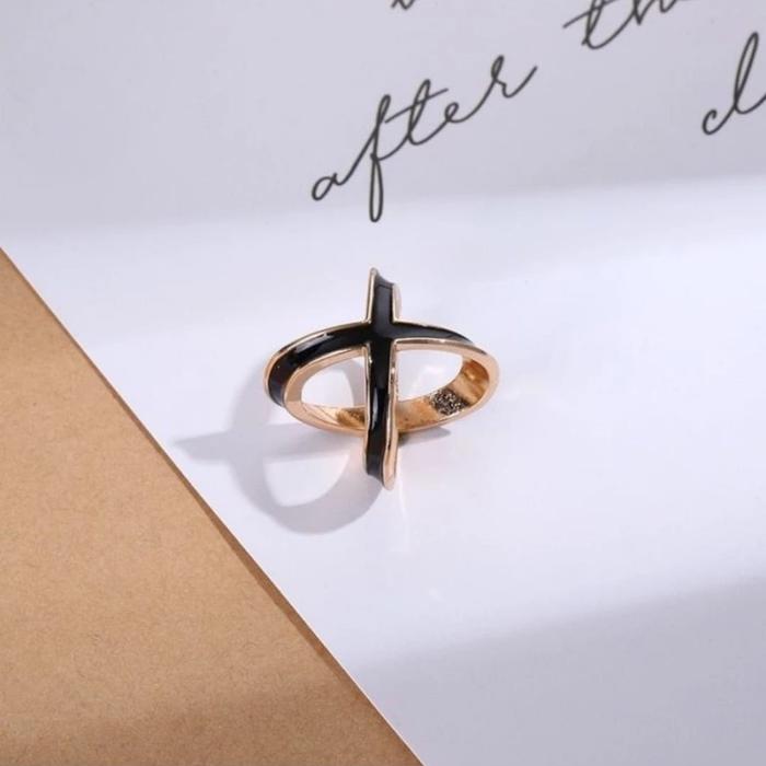 Gambar ring X hijab model huruf aneka warna cantik - Hitam dari mamidagang undefined Tokopedia