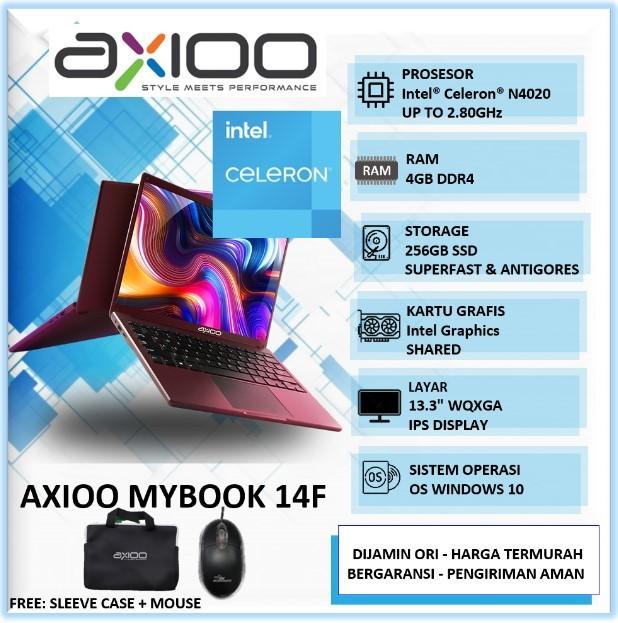 Gambar laptop axioo mybook 14f 8GB 512GB SSD 13" wqxga IPS win10pro - RED|4GB|256GB dari Laptop BEC Baru undefined Tokopedia