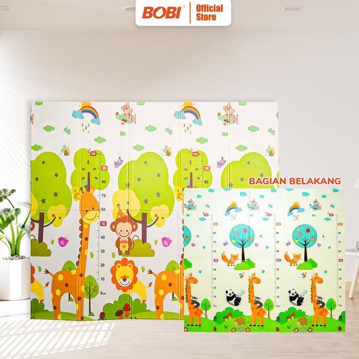 Gambar Playmat Matras Lipat Bayi - Tikar Lipat Bayi XPE 180cm x 200cm - Jerapah dari BOBI SHOP undefined Tokopedia