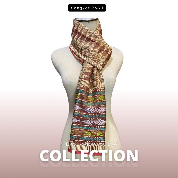Gambar Syal Songket Palembang Bermacam Warna & Motif Songket Pash - Merah Marun dari Songket PaSH Official Store undefined Tokopedia