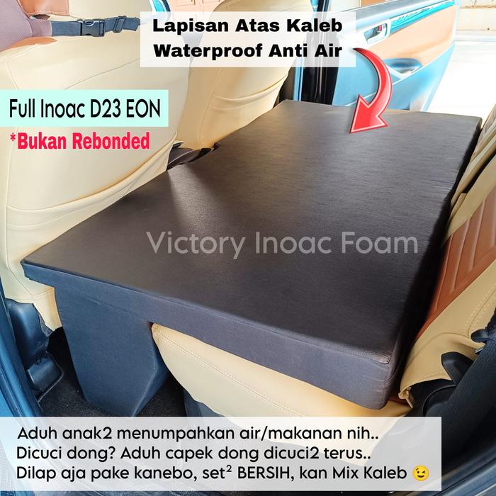 Gambar KASUR MOBIL BUSA INOAC D23 (untuk jok baris 2) - Matras Lembaran - Mix Kalep Hitam, fullset dari Victory Inoac Foam undefined Tokopedia